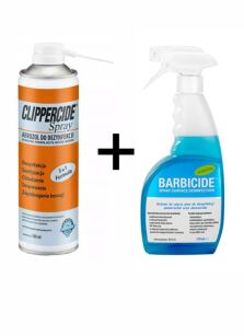 BARBICIDE CLIPPERCIDE 500ml + Spray do dezynfekcji bezzapachowy 750ml