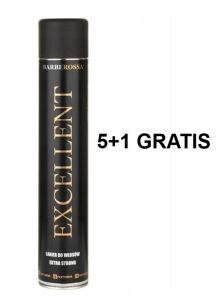 BARBEROSSA Lakier do włosów EXCELLENT Extra Strong bardzo mocny PREMIUM 5+1 750ml