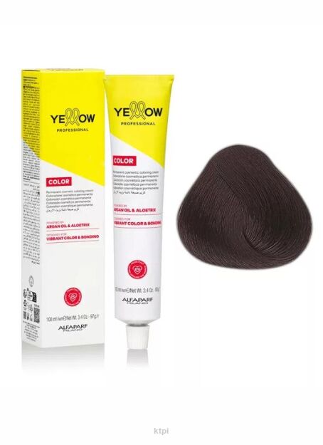Yellow Professional Alfaparf  Color Permanent farba do włosów KOLOR 6.51 100 ml