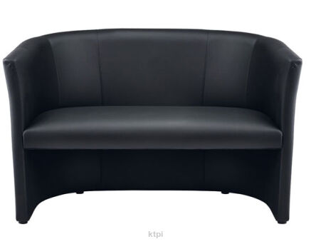 Ayala sofa fryzjerska MILANO czarna tapicerka