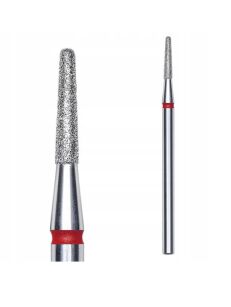Staleks PRO Frez diamentowy stożek płomyk czerwony FA70R018/8 1,8/8 mm