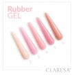 Claresa Rubber Gel Żel budujący do przedłużania 4 średni malinowy róż 12 g - 2