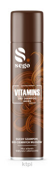 SEGO Vitamins suchy szampon do włosów brązowy 200 ml