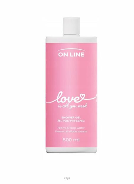 ON LINE Żel pod prysznic Love - piwonia i woda różana 500 ml