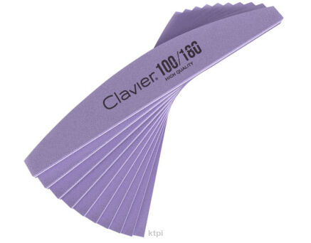 Clavier Polerka do paznokci Łódka 180/240 fiolet 10 szt.