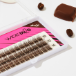 Clavier Kępki Rzęs WIDE Du2o Mini Paski Mix 10/12/14 mm Brown Brązowe - 3