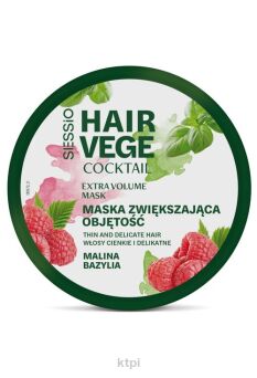 Sessio Hair Vege Cocktail Maska emolientowa Malina i bazylia 250 ml