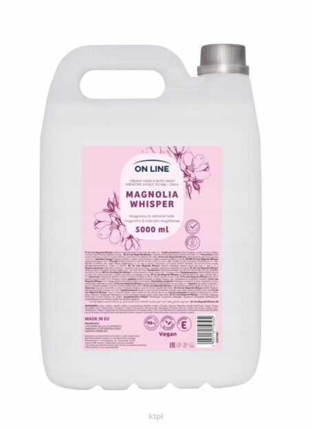 ON LINE Kremowe Mydło 2w1 Magnolia&Mleczko Migdałowe 5000 ml