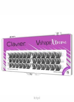 CLAVIER Kępki do rzęs Vshape Xtreme 13 mm