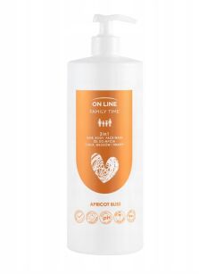 ON LINE Family Time Żel 3w1 do mycia ciała, włosów i twarzy  Morela 850 ml