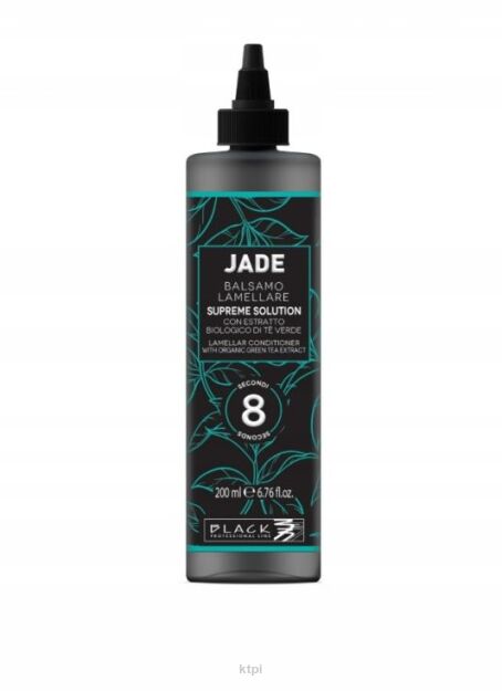 BLACK JADE Supreme Solution Odżywka Lamelarna 8s Wygładzenie Blask Regeneracja 200 ml