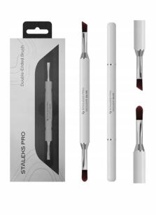 STALEKS Exclusive NBX-06/09 Pędzelek Dwustronny Do Żelu 11 mm i 9 mm
