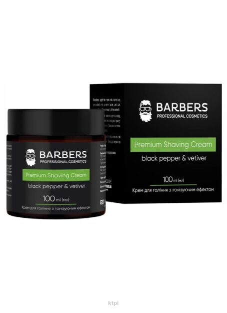 Barbers Black Pepper Vetiver Krem do Golenia 100 ml