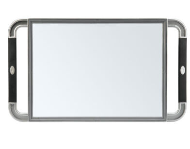 Prostokątne Lusterko Fryzjerskie 40x26 cm Srebrne