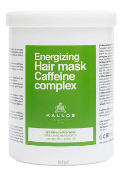 KALLOS KERATIN & CAFFEIN maska do włosów stymulująca porost 1000 ml