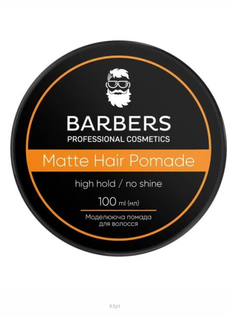 Barbers High Hold Matowa Pomada do Włosów Mocna 100 ml