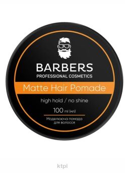 Barbers High Hold Matowa Pomada do Włosów Mocna 100 ml