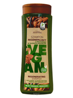 Joanna Vegan Szampon regenerujący z proteinami z migdałów 300ml