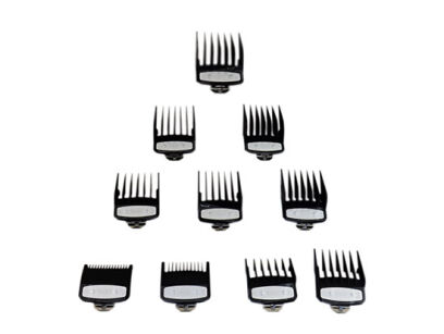 Wahl Nasadki Czarne Metalowe 10 sztuk 1,5-25 mm