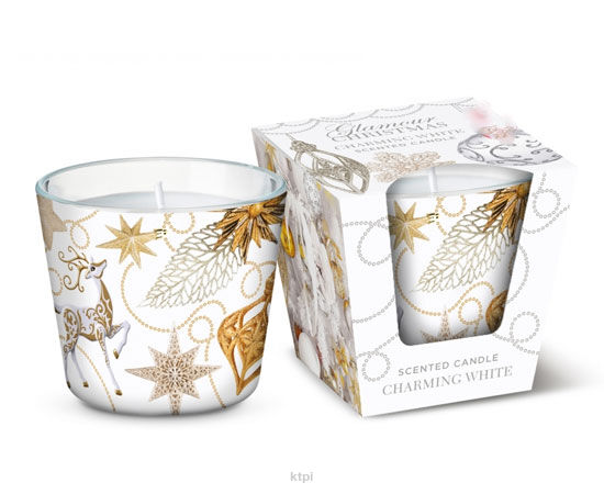 Bartek Candles Charming White Świeca Zapachowa 115 g