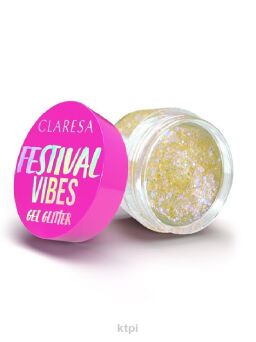 CLARESA brokat w żelu Festival Vibes Crazy in Love 01 9,5 g