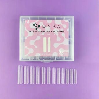 DNKA Professional Nail Forms Long Square 120 sztuk