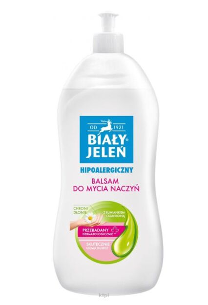 BIAŁY JELEŃ  balsam do mycia naczyń hipoalergiczny z rumiankiem 1 L