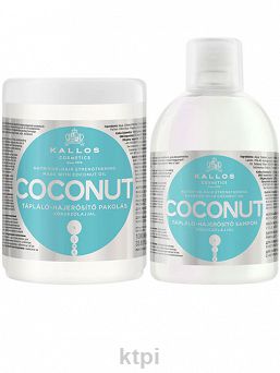 Kallos KJMN szampon odżywczo-wzmacniający kokosowy + maska do włosów 1000ml
