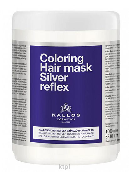 Kallos masks silver reflex coloring hair mask new маска нейтрализующая желтизну 1000 мл