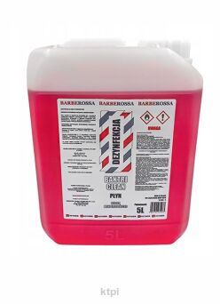 Barberossa Baktri Clean Płyn Do Dezynfekcji Narzędzi Fryzjerskich i Rąk 5l