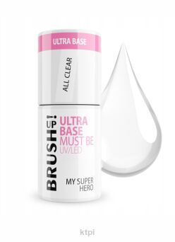 BRUSH UP! Baza hybrydowa My Super Hero Ultra Base Must Be All Clear 5g