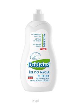 Dzidziuś Żel do mycia butelek i artykułów dla dzieci ultra delikatny 500 ml